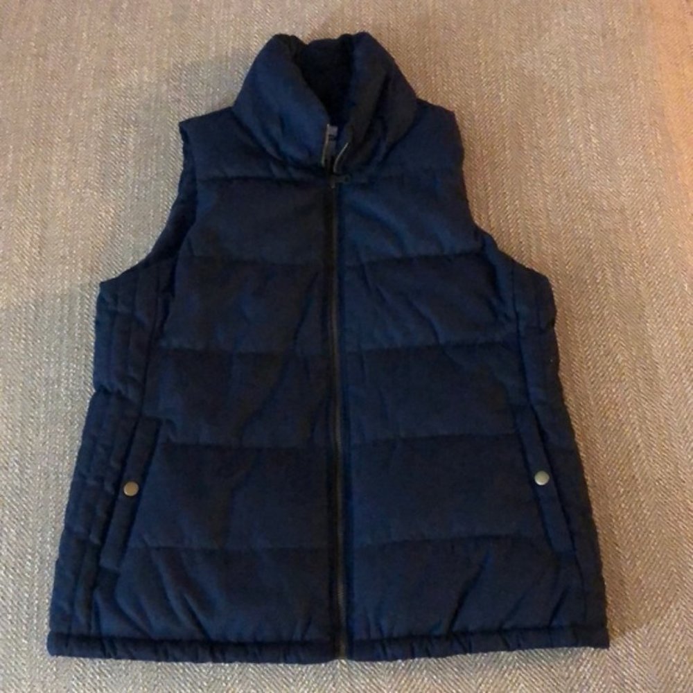 Women's Navy Puffer Vest